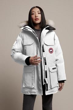 Chamarras Canada Goose Mujer México - Expedition Abrigos Blancos FY9618053